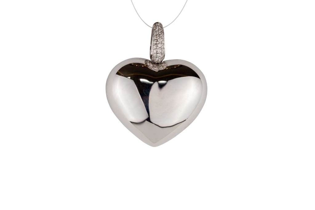 Brogle Classic heart pendant with diamonds Brogle Classic heart pendant with diamonds