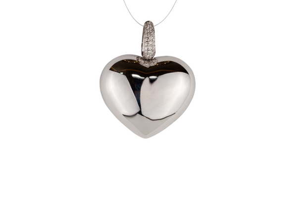 Brogle Classic heart pendant with diamonds Brogle Classic heart pendant with diamonds