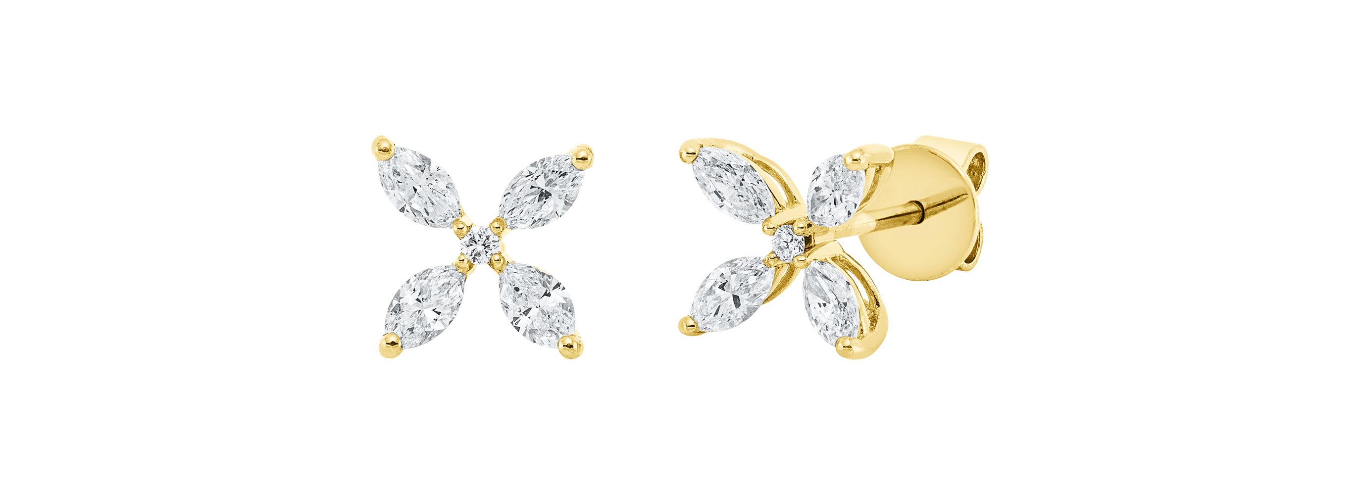 Brogle Classic diamond stud earrings