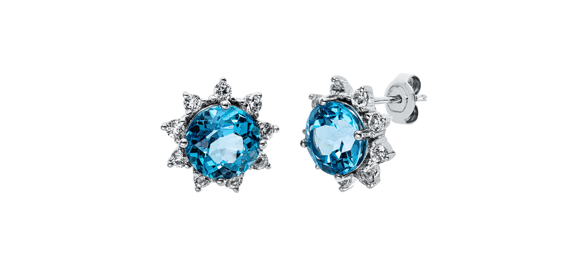 Brogle Classic topaz stud earrings Brogle Classic topaz stud earrings