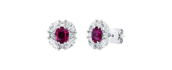 Brogle Selection ruby stud earrings