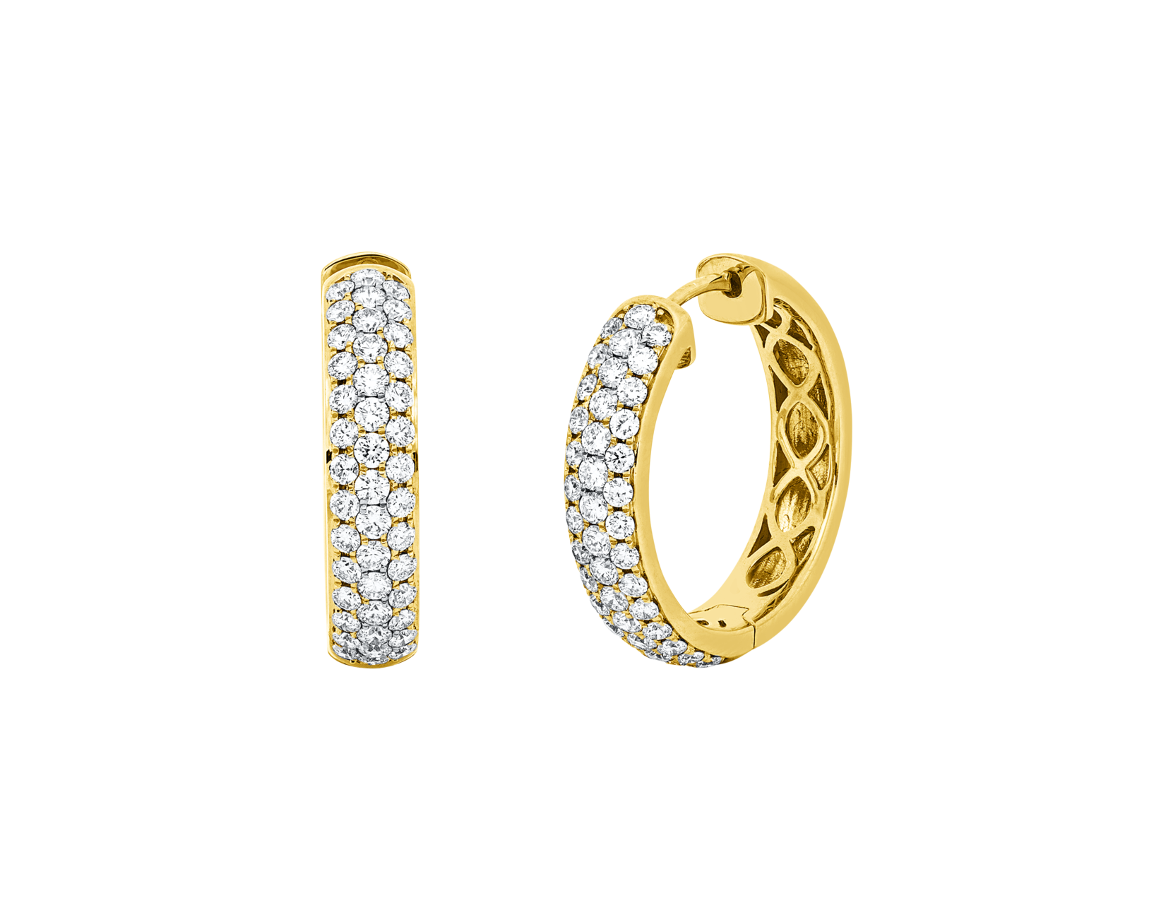 Brogle Selection diamond hoop earrings
