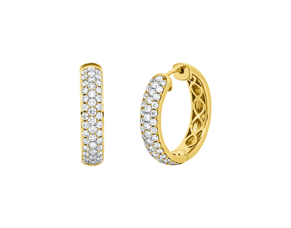 Brogle Selection diamond hoop earrings Brogle Selection diamond hoop earrings