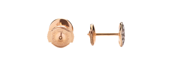 POB2042 O7000 DBR00 030 Pomellato earring sabbia studs rose gold 18kt brown diamond a3e1ef641c63a8482