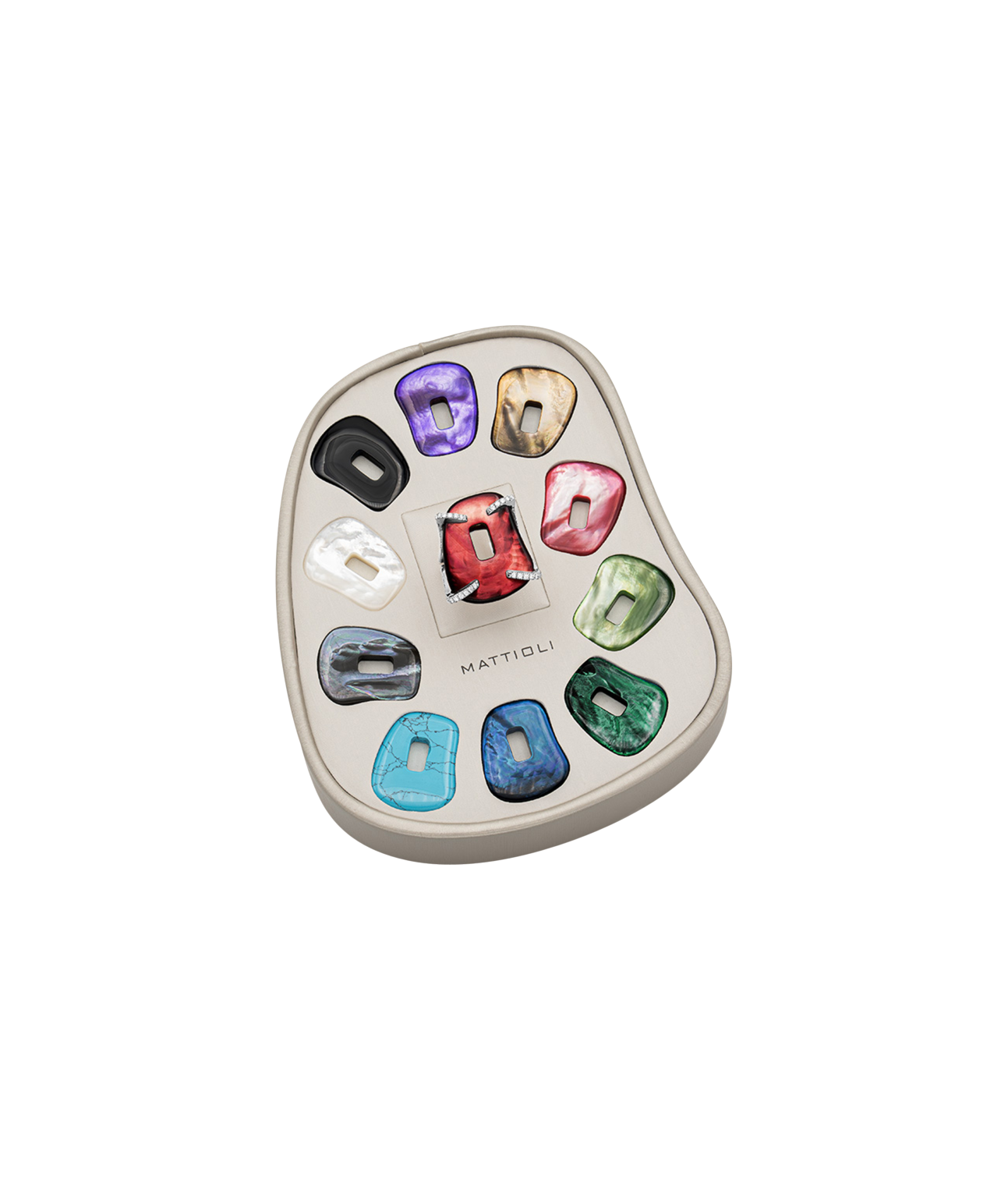 Mattioli Puzzle Ringbox, mittelgroß mit 11 Puzzles Mattioli Puzzle Ringbox, mittelgroß mit 11 Puzzles