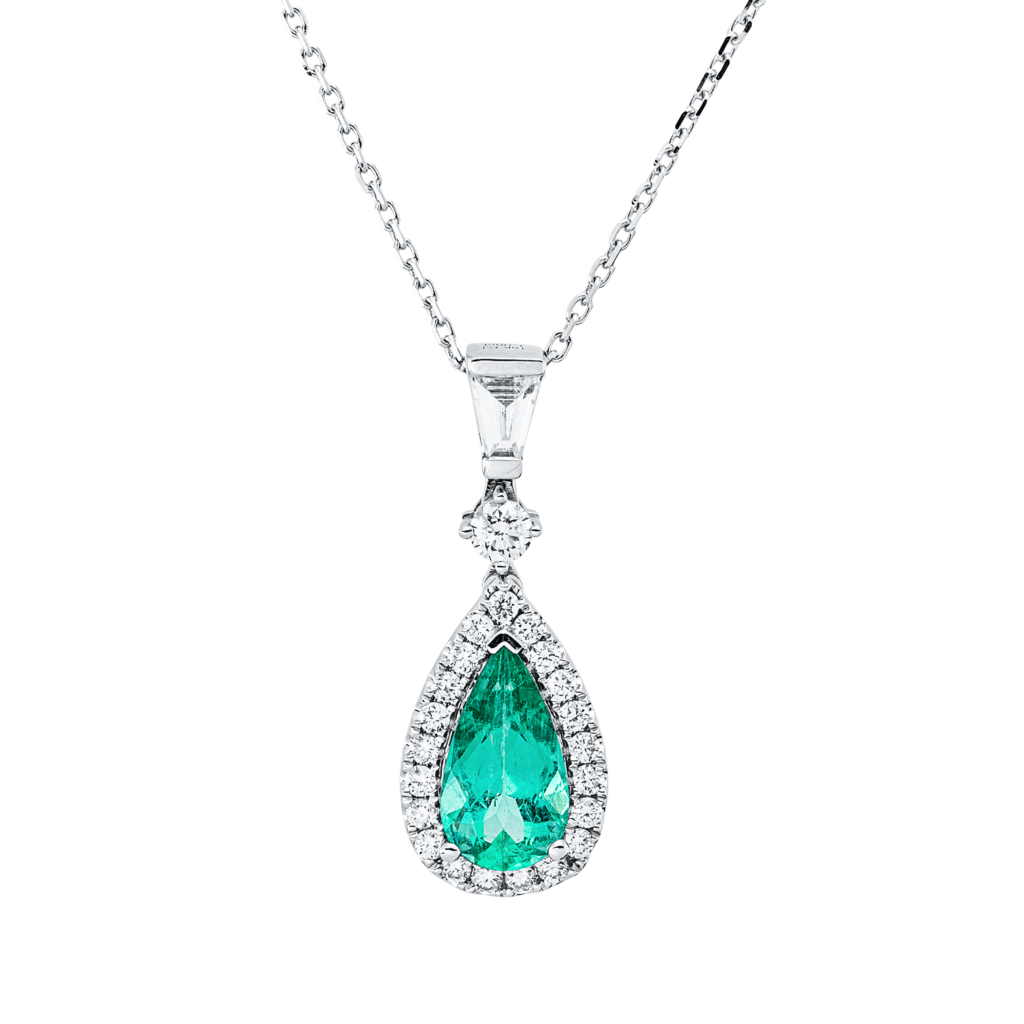 Brogle Selection Kette mit Smaragdanhänger