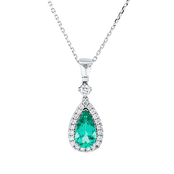 Brogle Selection Kette mit Smaragdanhänger