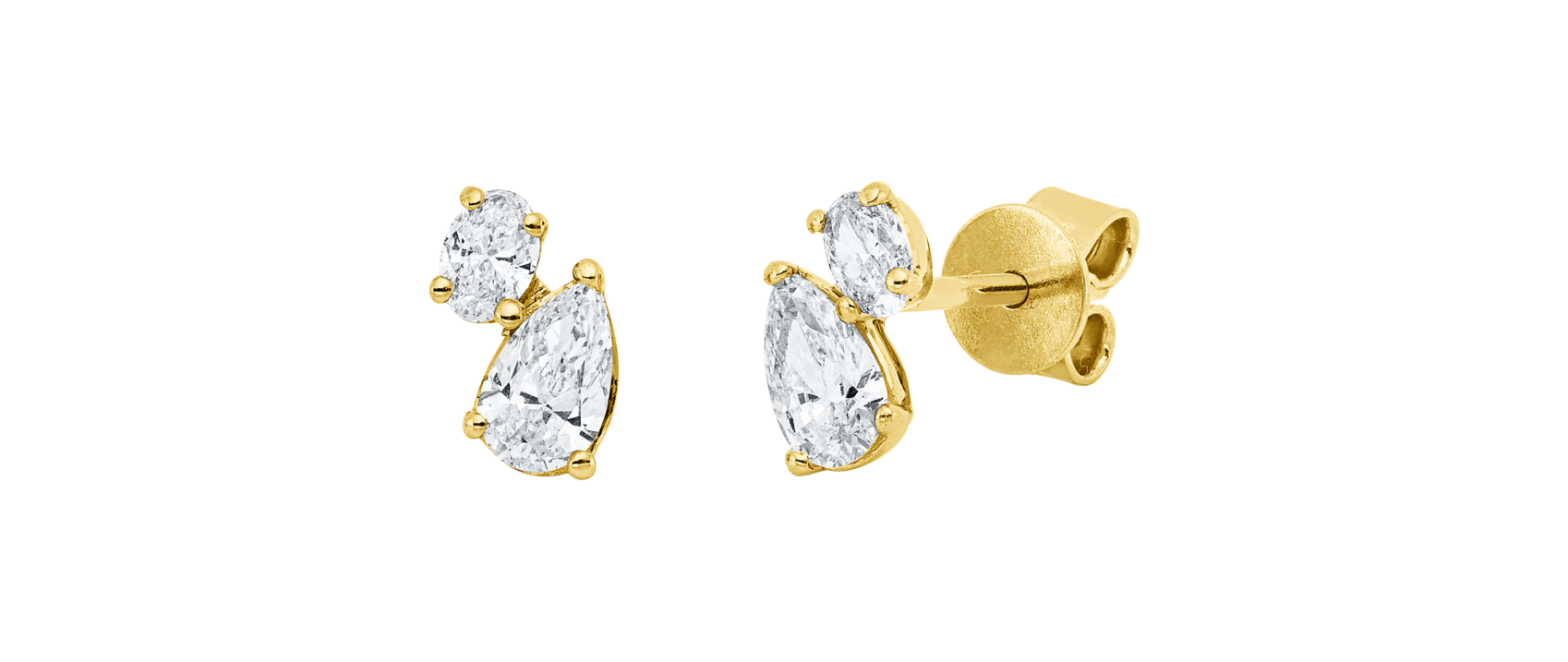Brogle Classic diamond stud earrings