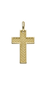 Brogle Classic cross pendant in gold
