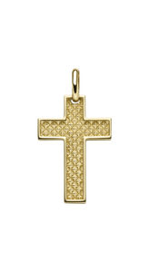 Brogle Classic cross pendant in gold Brogle Classic cross pendant in gold