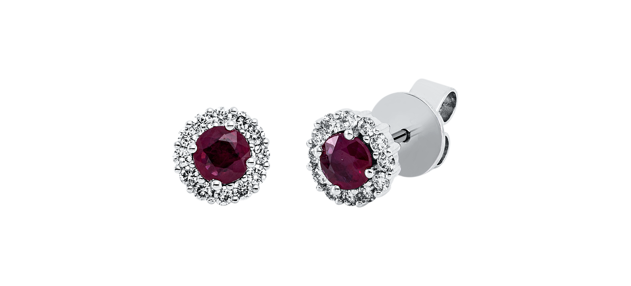 Brogle Classic ruby stud earrings