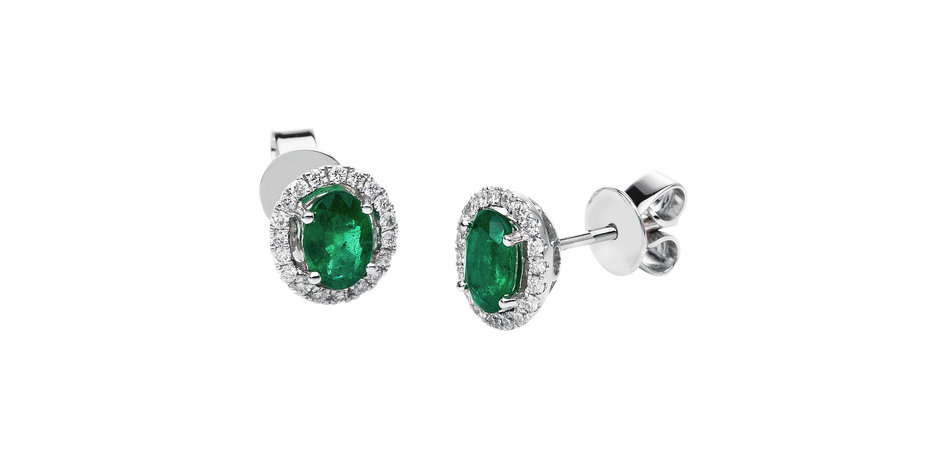 Brogle Classic emerald stud earrings Brogle Classic emerald stud earrings