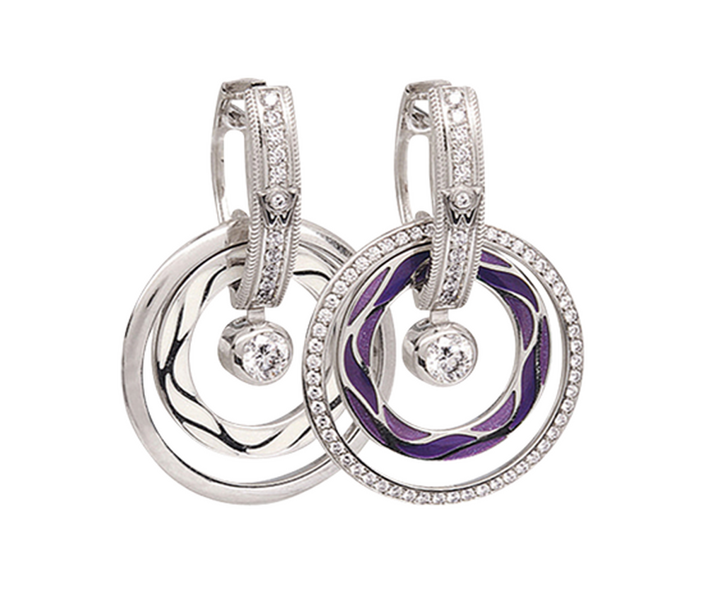 Wellendorff Purple Magic Earrings