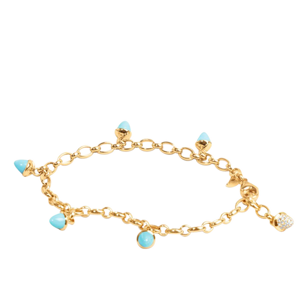 Tamara Comolli Mikado Charm Turquoise Bracelet