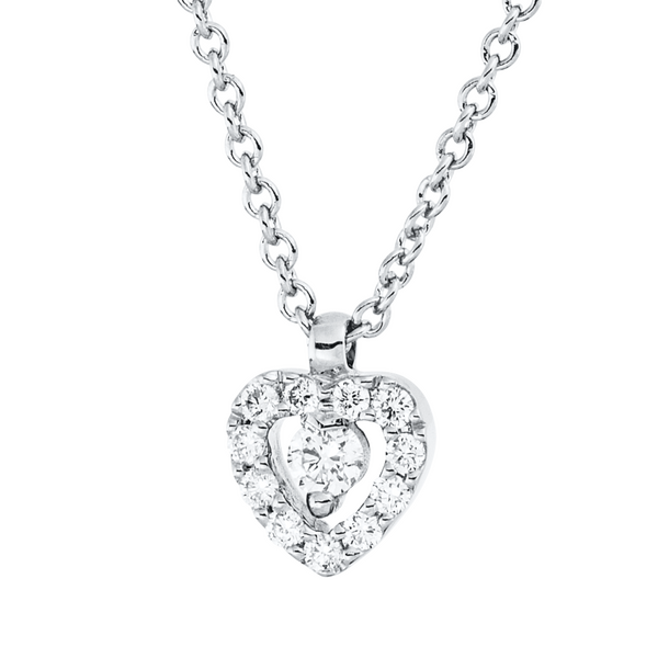 Brogle Classic necklace with diamond heart