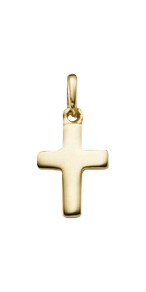 Brogle Classic cross pendant in gold