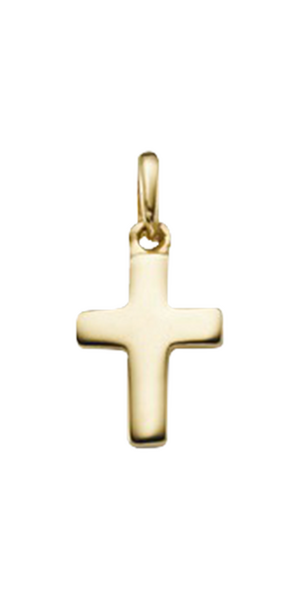 Brogle Classic cross pendant in gold