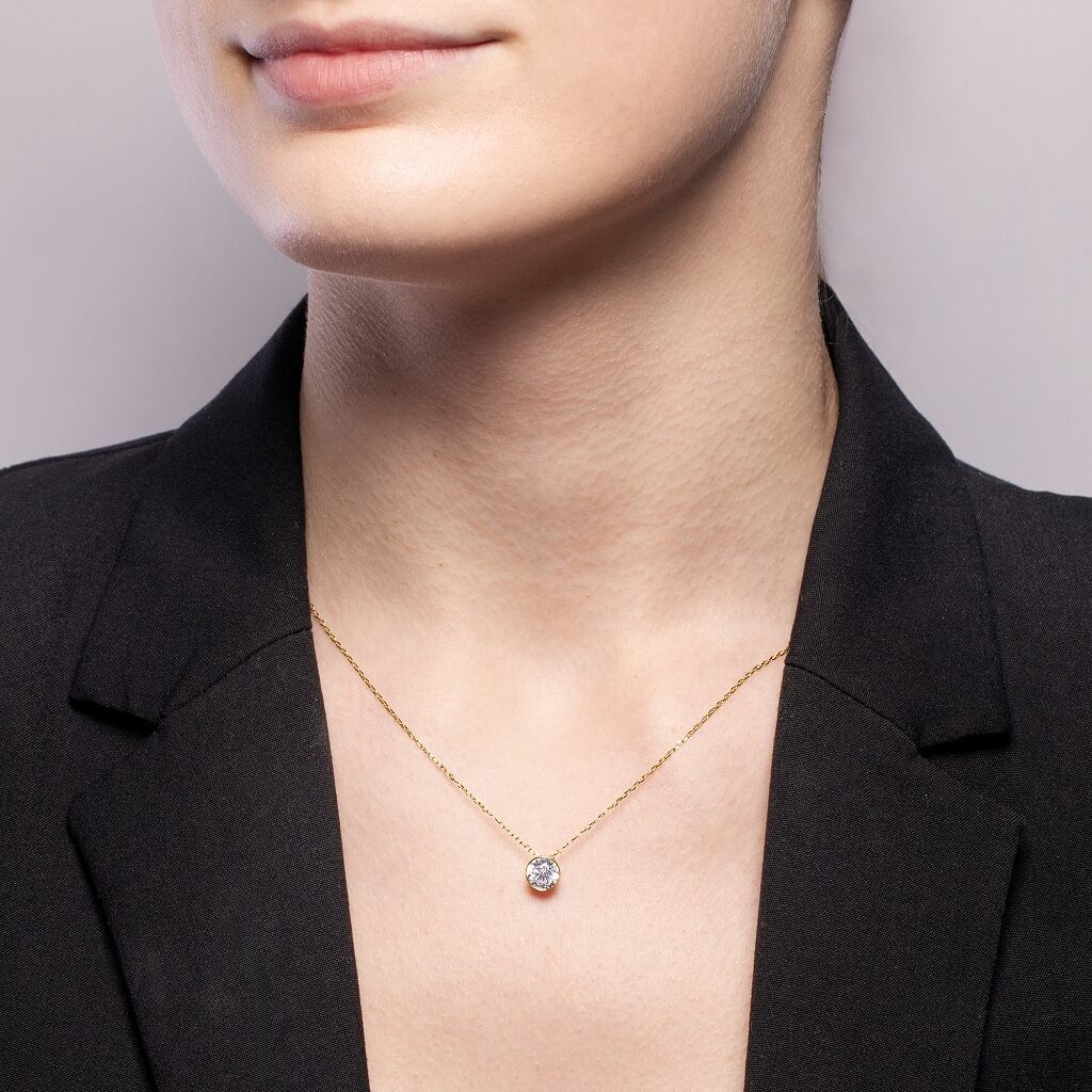Brogle Selection necklace with pendant Sophie from 0.7 carat Brogle Selection necklace with pendant Sophie from 0.7 carat