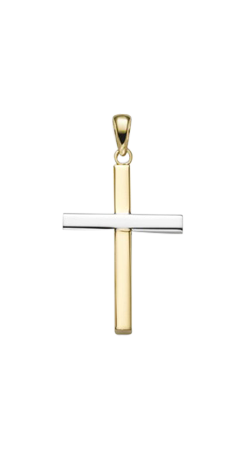 Brogle Classic Bicolor Kreuzanhänger aus Gold Brogle Classic Bicolor Kreuzanhänger aus Gold