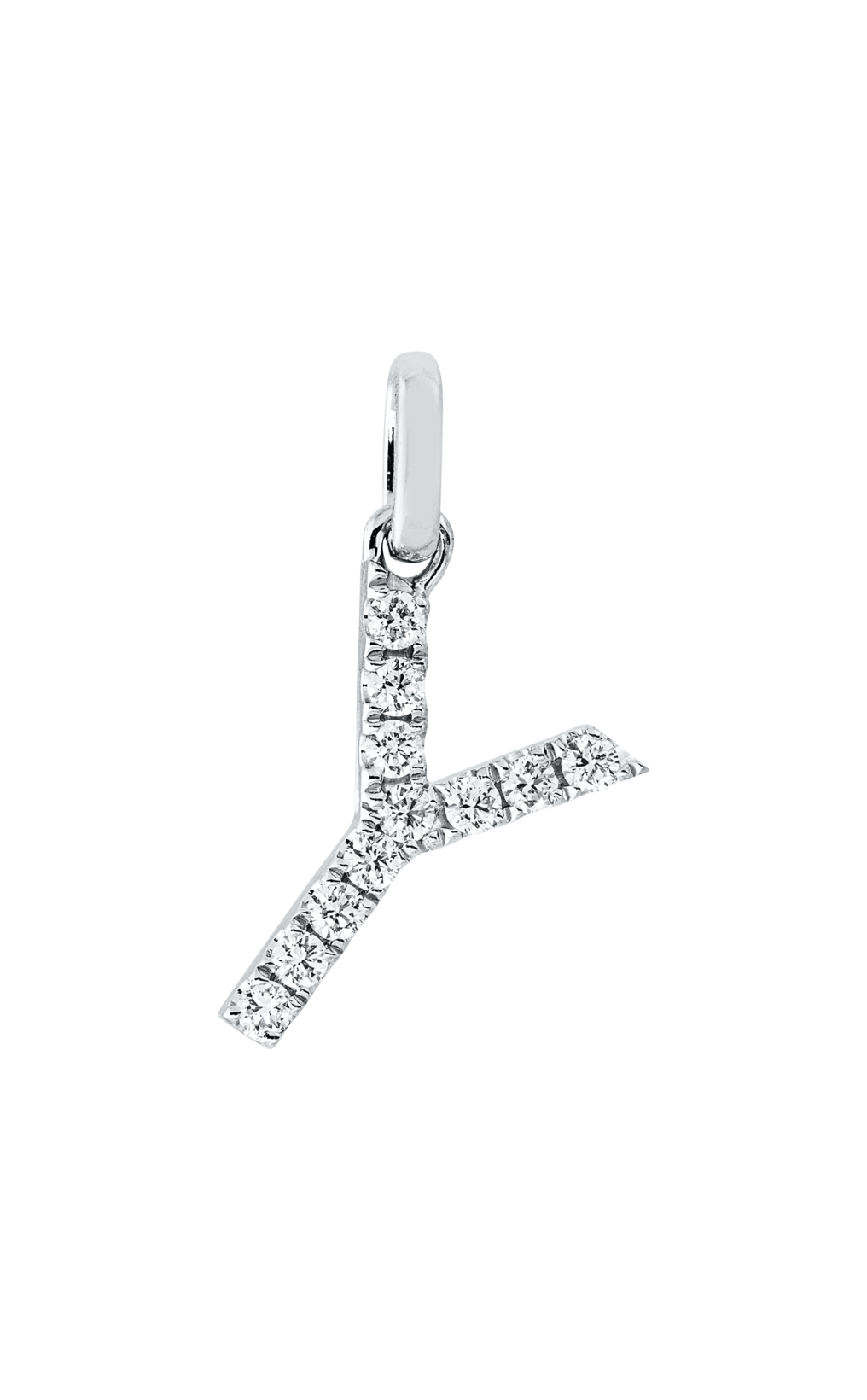 Brogle Classic letter pendant Y with diamonds