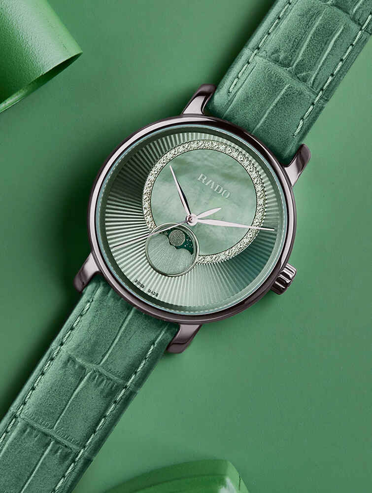 ct m rado damen diamaster green