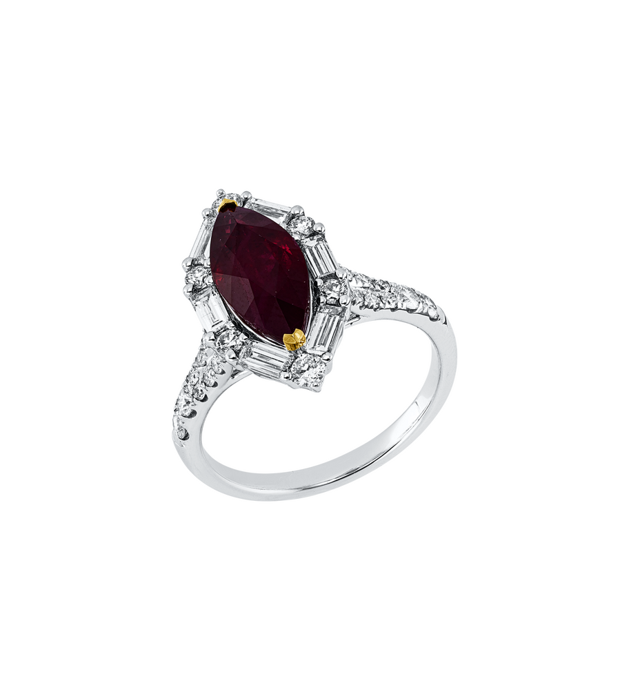 Brogle Selection Bicolor Rubinring