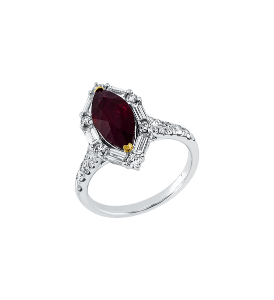 Brogle Selection Bicolor Rubinring