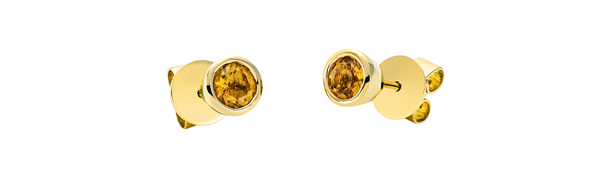 Brogle Classic citrine stud earrings
