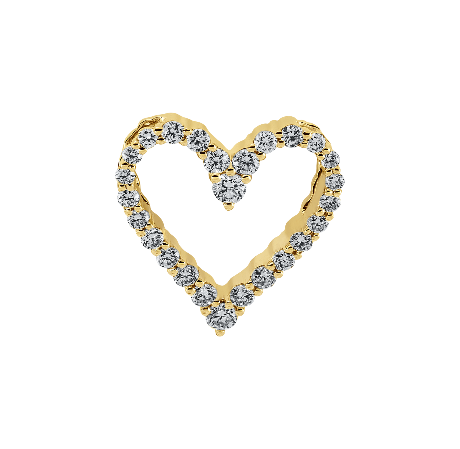 Brogle Classic heart pendant with diamonds Brogle Classic heart pendant with diamonds