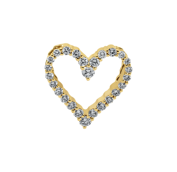Brogle Classic heart pendant with diamonds Brogle Classic heart pendant with diamonds