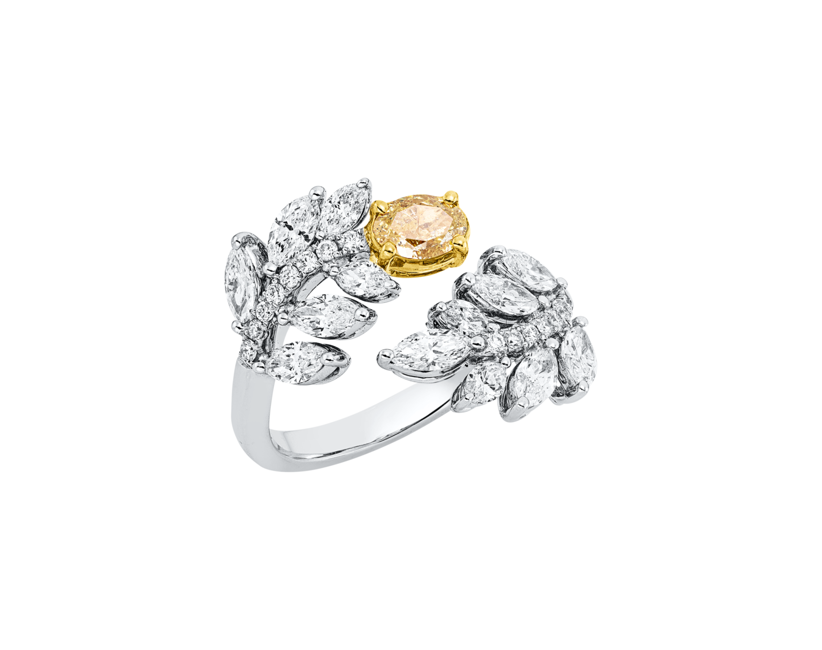 Brogle Selection Bicolor diamond ring Brogle Selection Bicolor diamond ring