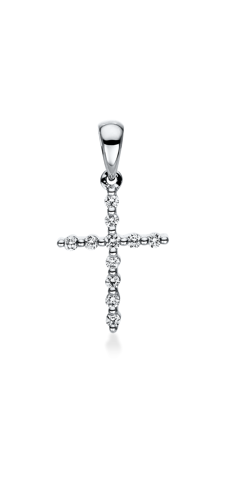 Brogle Classic cross pendant with diamonds