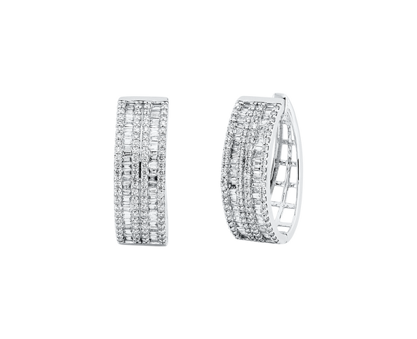 Brogle Selection diamond hoop earrings Brogle Selection diamond hoop earrings