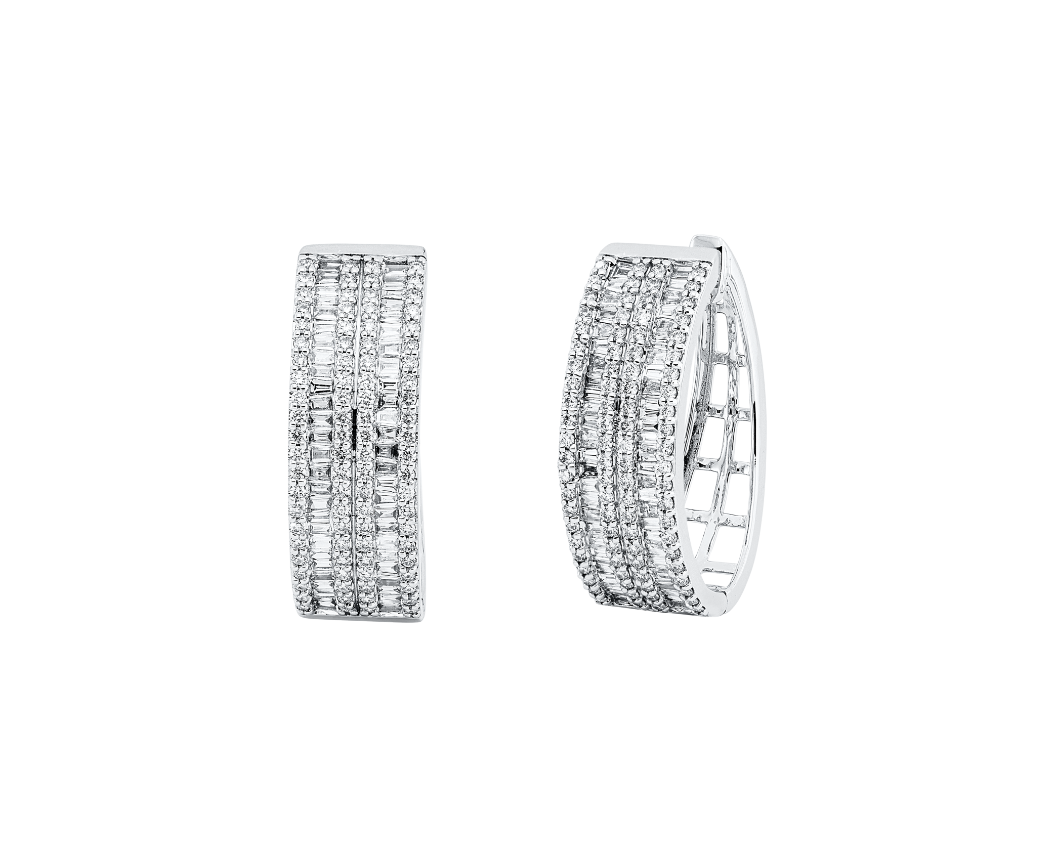 Brogle Selection diamond hoop earrings Brogle Selection diamond hoop earrings