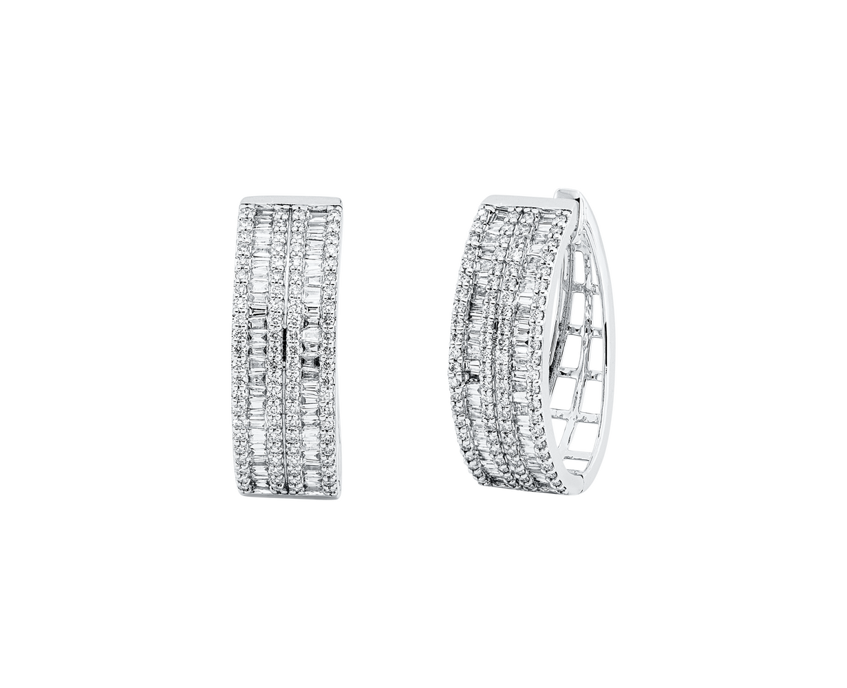 Brogle Selection diamond hoop earrings Brogle Selection diamond hoop earrings