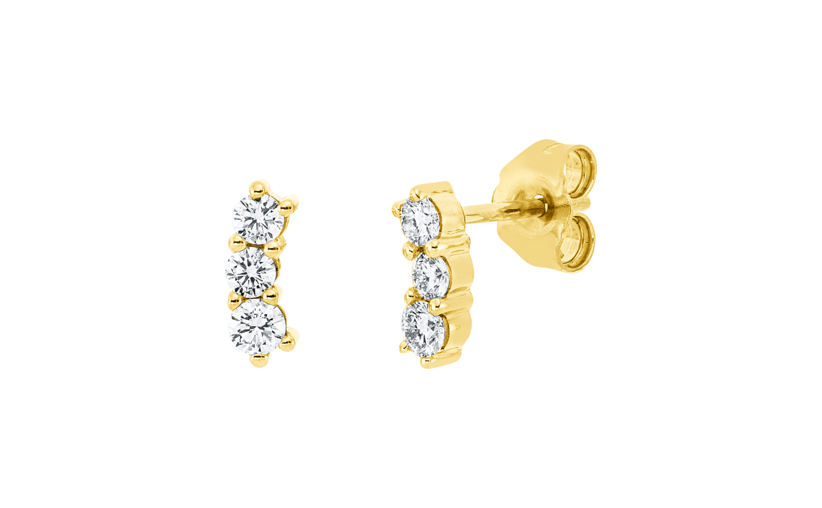 Brogle Classic diamond stud earrings