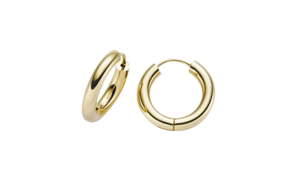 Brogle Classic gold hoop earrings Brogle Classic gold hoop earrings