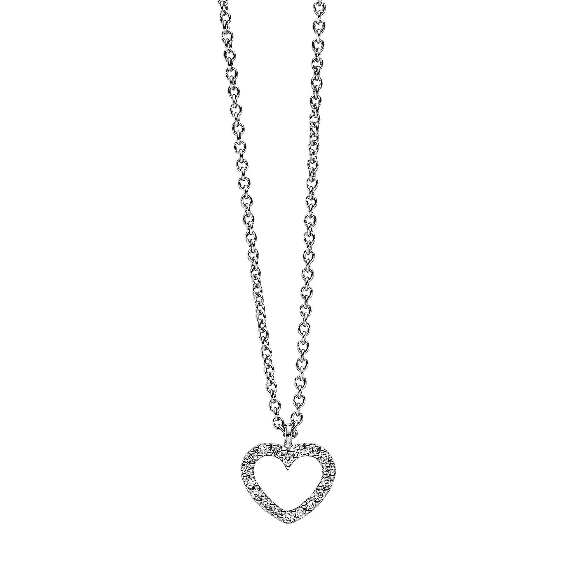 Brogle Selection Spirit heart necklace with pendant Brogle Selection Spirit heart necklace with pendant