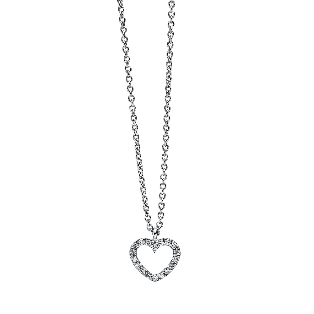 Brogle Selection Spirit heart necklace with pendant Brogle Selection Spirit heart necklace with pendant