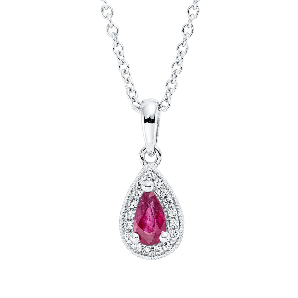 Brogle Classic Kette mit Rubinanhänger
