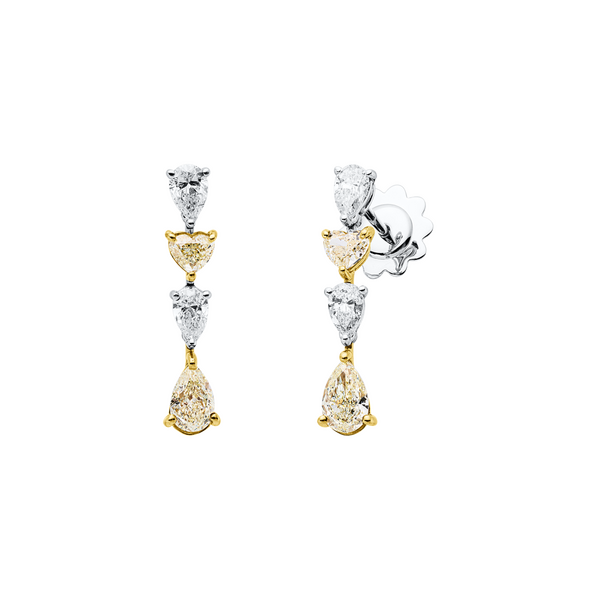Brogle Selection Bicolor diamond earrings