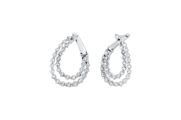Brogle Selection diamond hoop earrings Brogle Selection diamond hoop earrings