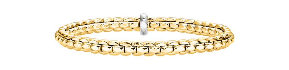 Brogle Classic gold bracelet flexible 5.5mm Brogle Classic gold bracelet flexible 5.5mm