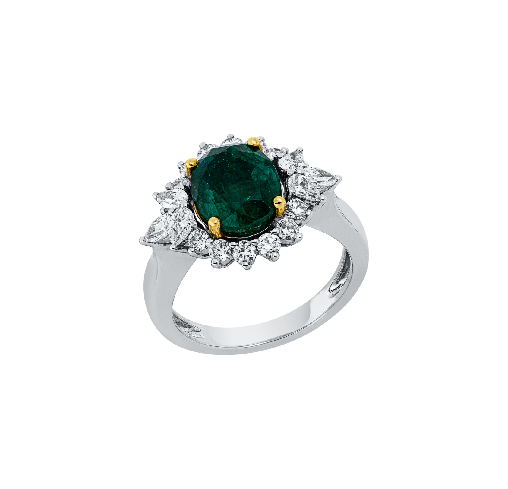 Brogle Selection bicolour emerald ring Brogle Selection bicolour emerald ring