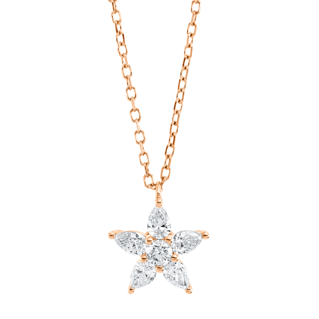 Brogle Classic necklace with diamond star Brogle Classic necklace with diamond star