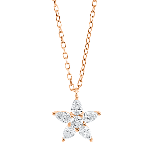 Brogle Classic necklace with diamond star Brogle Classic necklace with diamond star
