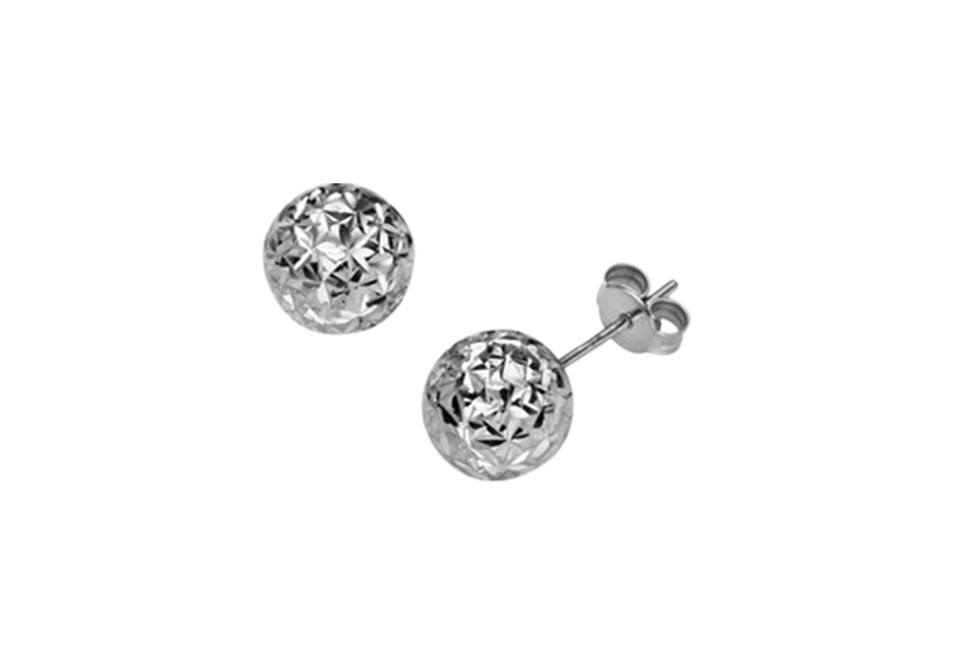 Brogle Classic Kugel Goldohrstecker diamantiert 10mm Brogle Classic Kugel Goldohrstecker diamantiert 10mm