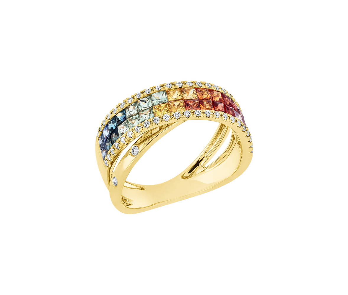 Brogle Classic Saphirring Rainbow Brogle Classic Saphirring Rainbow