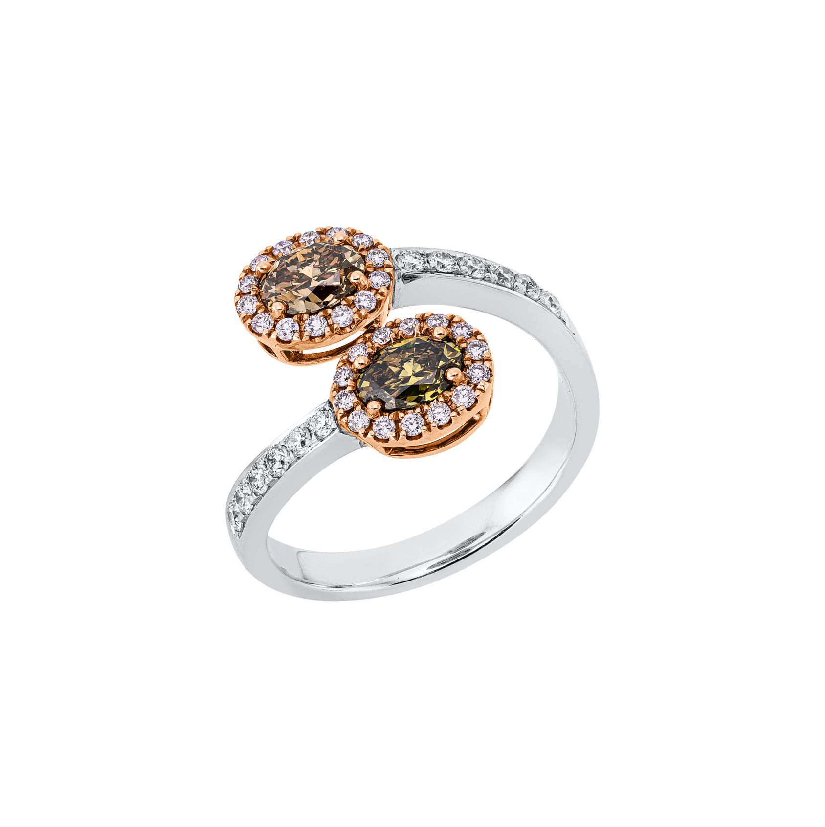 Brogle Selection Bicolor diamond ring