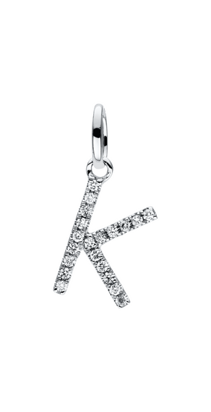 Brogle Classic Buchstabenanhänger K mit Diamanten